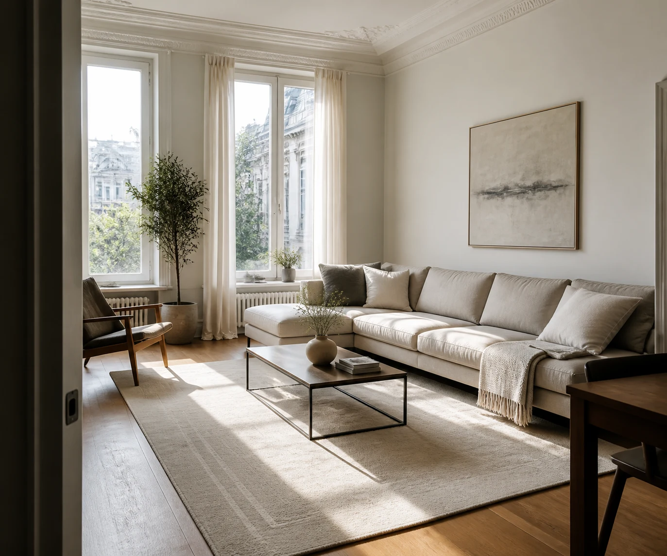 A Ghent living room after a Hearth & Habit visit